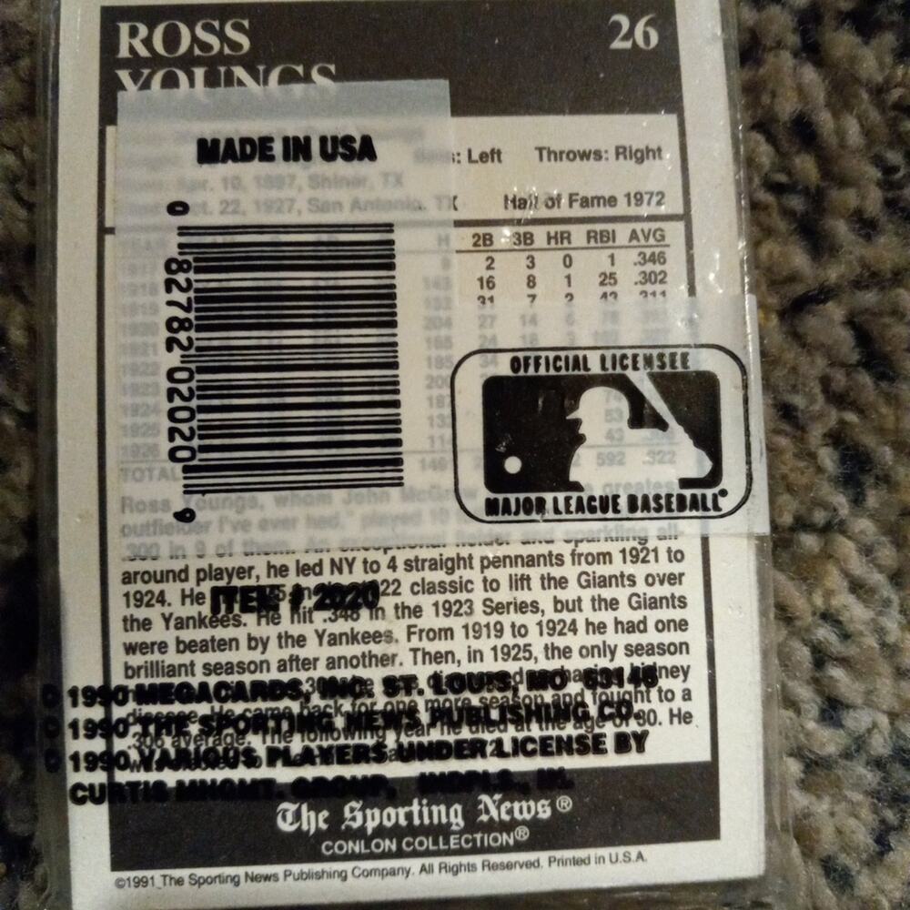 Conlon Collection Baseball Cards - Picture 2 of 2
